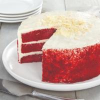 Red Velvet Cake · Our HoneyBaked Red Velvet Cake is topped with rich shavings of white chocolate for a touch o...