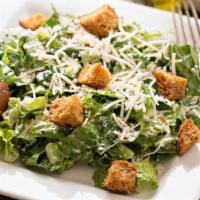 Small Caesar  Salad · Romaine Lettuce, Croutons, Dairy free Parmesan Cheese, & homemade Caesar dressing