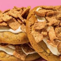 Cinnamon Toast Crunch · Cinnamon sugar infused dough mixed with white chocolate chips. Topped with a layer of icing ...
