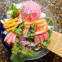 Sashimi Regular · Fiveteen pieces of chef's choice sashimi.

Consuming raw or undercooked meats, poultry seafo...