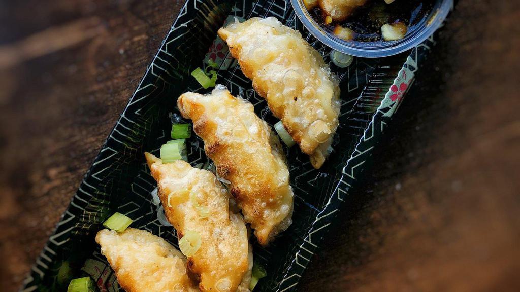 Shrimp Gyoza · Japanese shrimp dumplings with homemade dipping sauce