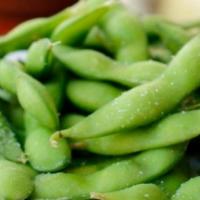 Edamame · Boiled soybean in the pod, sprinkled with salt