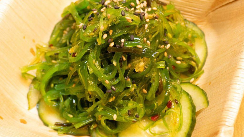 Seaweed Salad · Wakame seaweed seasoned with sweet vinaigrette dressing.