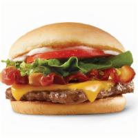 Bacon Cheeseburger · Fresh beef, Applewood smoked bacon, American cheese, crisp lettuce, tomato, and mayo. It’s a...