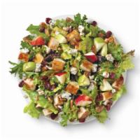 Apple Pecan Salad · Made fresh daily with Wendy’s signature lettuce blend, crisp red and green apples, dried cra...