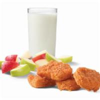 Kids' 4 Pc. Spicy Nuggets · 100% white-meat chicken breaded and marinated in our unique, fiery blend of peppers and spic...