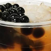 Passion Fruit Qq Green Tea · comes with lychee jelly and tapioca