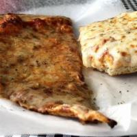 Stromboli · Pepperoni, sausage, onions and mozzarella cheese baked in our freshly made pizza dough. Serv...