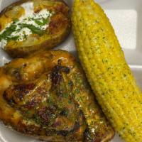 Grilled Bbq Chicken Dinner  · Available Fridays an Saturday only with your choice of two side orders