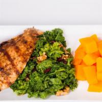 Grilled Chicken Breast · Grilled Chicken Breast w/ 2 Sides - 
(Carbohydrate of the day + veggies of the day)