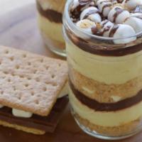 Jars · Jars are layered with cheesecake, filling and complimented with a soft moist crust.