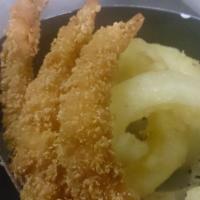 Tempura Appetizer · Choice of vegetable, shrimp with onion ring tempura, or chicken with onion ring tempura for ...