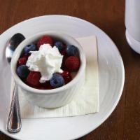 Cheesecake · fresh berries, raspberry sauce, whipped cream