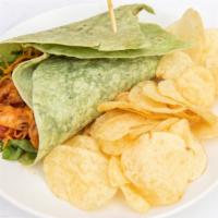 Wraps · Served with chips.