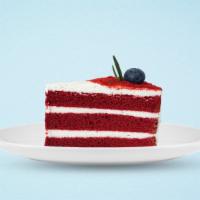 Red Valvet Cake · Traditionally crimson-colored chocolate layer cake with cream cheese icing.