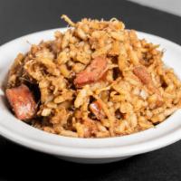 Cajun Jambalaya · Authentic Louisiana Jambalaya with chicken breast and andouille sausage. The flavor will tak...