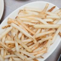 Fries · 380 cal. A heaping plate of crispy French fries.