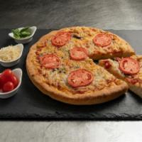 Vegan Margarita Pizza · Vegan. Sarpino's traditional pan pizza is baked to perfection with Daiya mozzarella cheese a...