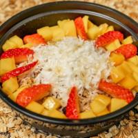 Traditional Acai Bowl · Organic acai, banana, strawberry, mango, coconut flakes, cranberry and blueberry granola and...