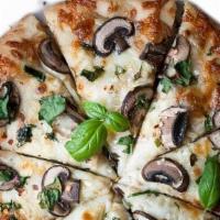 Spinach & Mushrooms · Spinach, mushroom, fresh garlic, & extra cheese