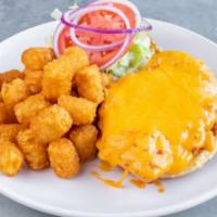 Buffalo Chicken Sandwich · chicken breast tossed in IND buffalo sauce, choice of cheese, lettuce, tomato, onion