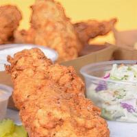 5 Jumbo Tender · 5 of our famous jumbo, buttermilk herb marinated, hand-breaded chicken tenders. Served with ...