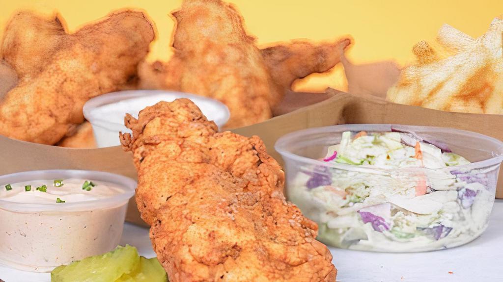5 Jumbo Tender · 5 of our famous jumbo, buttermilk herb marinated, hand-breaded chicken tenders. Choice of Dipping Sauce