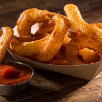 Onion Rings · Crispy battered rings with a side of whichever dipping sauce you'd like. There's no way to g...