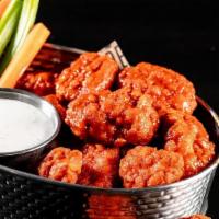 Boneless Wings (1190-1730 Cals) · Boneless or bone-in wings (add $1.00), tossed with your choice of sauce. Served with ranch o...