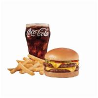 Original Cheeseburger 1/3Lb* Double Combo	 · A Signature Stackburger with two 100% seasoned real beef patties, topped with perfectly melt...