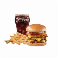 Loaded A.1.® 1/2Lb* Triple Combo · A Signature Stackburger with three 100% seasoned real beef burger patties, topped with A.1.®...