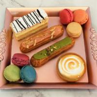 For Dessert Lovers · Enjoy 6 Macarons,  2 Eclairs, and 2 Tarts/Napoleon/My Macaron Cakes - Indicate Flavors in sp...
