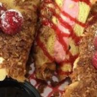 Stuffed Red Raspberry Granola French Toast · Special. Eggscetera's Signature Dish, filled with cream cheese and raspberries. Two French T...