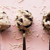 Cookie Crush Ice Cream (Pint) · Oreo icing mixed into our ice cream base and perfectly blended with crushed oreo cookies.