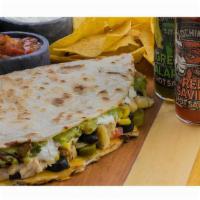 Quesadilla · Start off with our mouthwatering quesadilla, then add your choice of protein and all the fix...