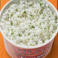 Cilantro-Lime Rice · Rice infused with cilantro and lime flavors.. {GF}, {DF}