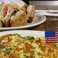 Mushrooms & Spinach Omelette · With provolone cheese.