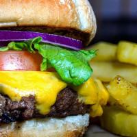Cheeseburger · Served with fries. **consuming raw or undercooked meats, poultry, seafood, shellfish, or egg...