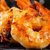 Grilled Shrimp Dinner · Six jumbo shrimp.