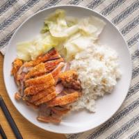 Two Meat Rice Combo · A Meal With Roast Duck and Crispy Roast Pork