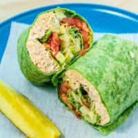 Tuna Salad Sandwich · Lettuce, tomatoes, cucumbers and scoops of tuna salad