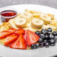 Buttermilk Pancakes · Blueberry / banana / chocolate chip.