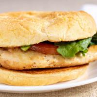 Grilled Chicken Sandwich (A La Carte) · A tender grilled chicken breast, lettuce, tomato and mayo on a lightly toasted bun. 470 Cal.