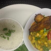 Ital Curry Stew W/ Rice  · Curry lentils, chickpeas, potatoes, spinach and assorted vegetables served with jasmine rice...