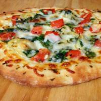 Fresh Vegetarian Pizza · # Vegetarian # Pizza # Italian	Sauce with artichokes, onions, fresh tomatoes and freshly cho...