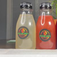 Bottled Lemonades · Delicious Homemade Lemonades 10oz  (made with fresh lemons, limes)
Strawberry-Rita Lemonade ...