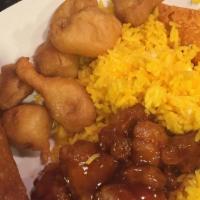 Sweet And Sour Pork · Breaded pork fried and sweet sour sauce on the side