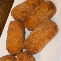 Ham Croquettes 6 Pcs · 6 pcs House made Ham Croquettes served with spicy mayo