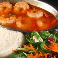 Shrimp Creole · Enchilado de camaron.