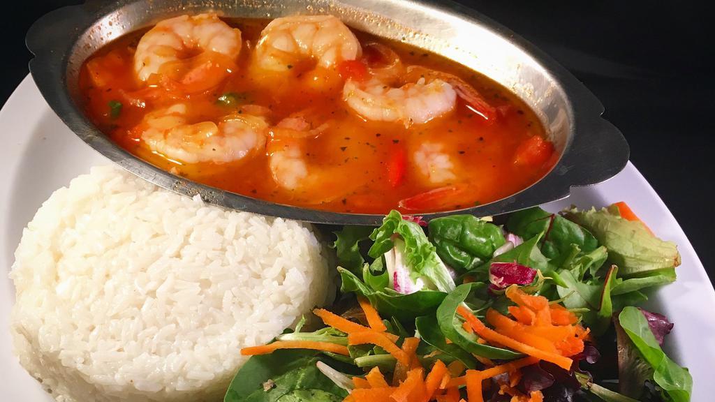 Shrimp Creole · Enchilado de camaron.